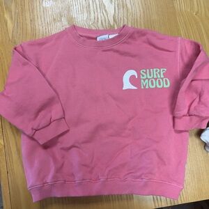 Zara 3t Pink Surf Mood boy toddler Sweatshirt